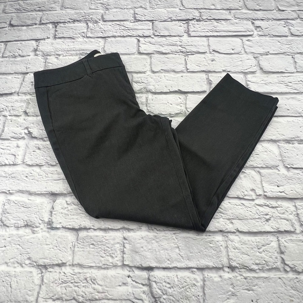 Loft Outlet Women Skinny Ankle Pants Grey Size 10 Dress Trousers Business Casual